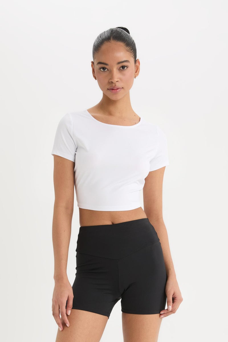 DeFacto Black Woman DeFactoFit Biker Sports Leggings Casual - Image 5